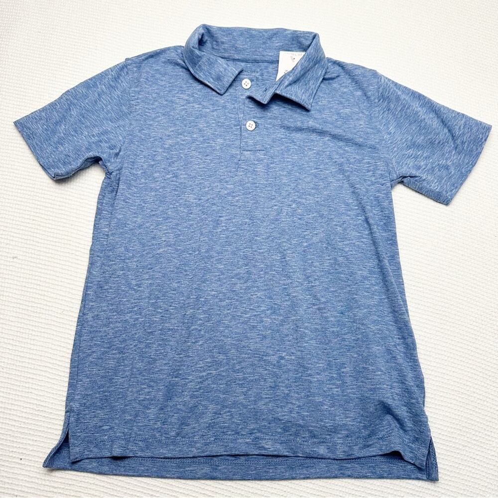 Crewcuts Heather Blue Kids Polo Shirt